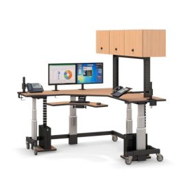 Ergonomic L Shaped Sit-Stand Desk