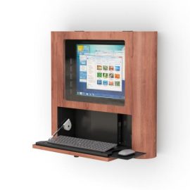 Wall Mounted Computer Station Cabinet