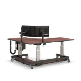 Ergonomic Corner Sit Stand Desk