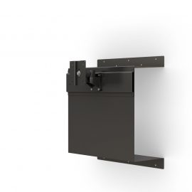 Wall Mounted CPU Holder with Monitor Mount