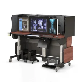 Ergonomic Sit Stand Desks for Radiology PACS Workstations
