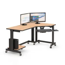 Ergonomic L Shape Corner Computer Table