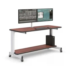 Dual Monitor Office Computer Desk