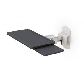 Wall Mounted Foldable Keyboard Tray With Mouse Holder