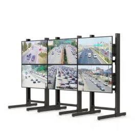 Six Flat Screen Monitor Floor Stand