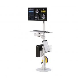 Pole Stand Computer Mounting Workstation
