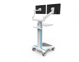 OEM Dual Monitor Medical Computer Cart