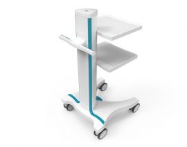 Two-Level Tray Medical Utility Cart OEM
