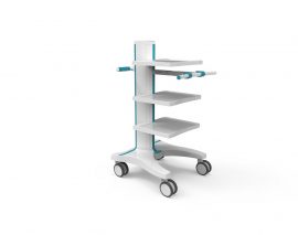 Three-Level Tray Medical Utility Cart OEM