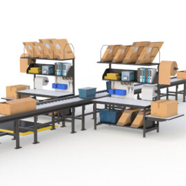 Industrial Workbench for Packaging Multi-station