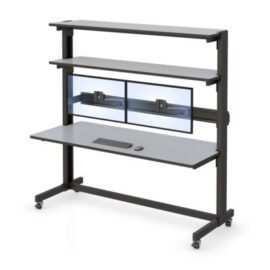 AFC Smart Cart Workbench with multi-level shelves