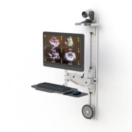 Wall-Mounted Video Conferencing Workstation