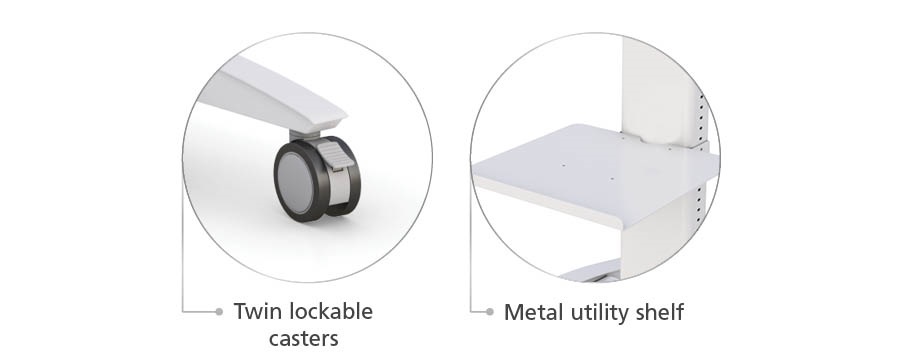 Adjustable Telemedicine Cart – Mobile Conferencing Workstation for Healthcare
